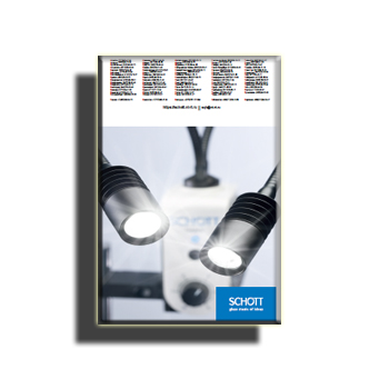 Каталог освещения для микроскопии от производителя SCHOTT (eng)